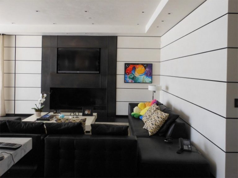 Contemporary residence I: custom millwork, view 4