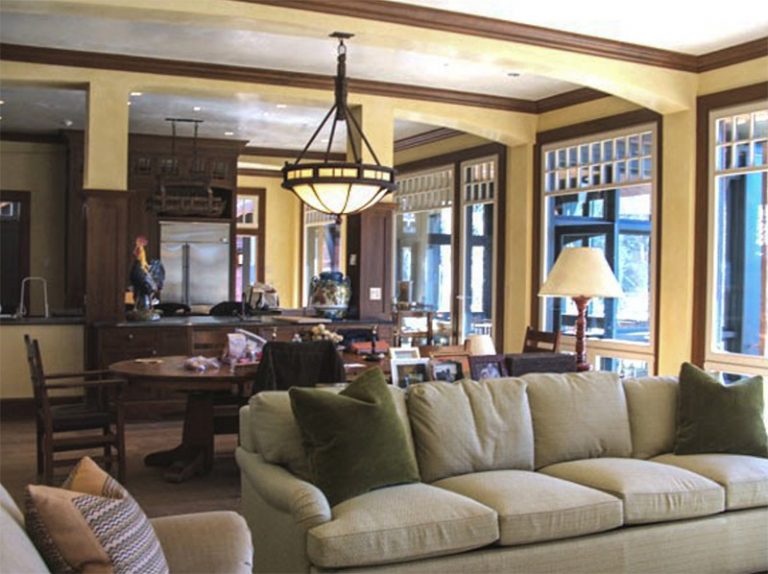 Transitional residence III: custom millwork, view 2