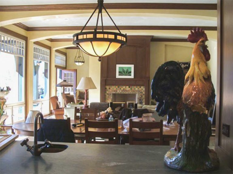 Transitional residence III: custom millwork, view 3