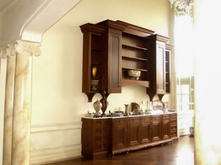 Traditional residence II: custom millwork, view 4